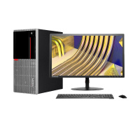 联想(ThinkCentre)台式机E77 I7-10700 8GB 256G固态+1TB 2G独显 Win10 单主机
