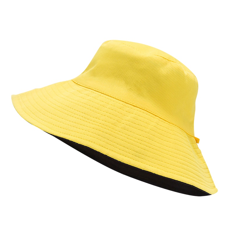 【顺丰配送】双面可戴渔夫帽小清新印花小菊花刺绣帽子女夏季薄款紫外线遮阳帽MZ200593Y