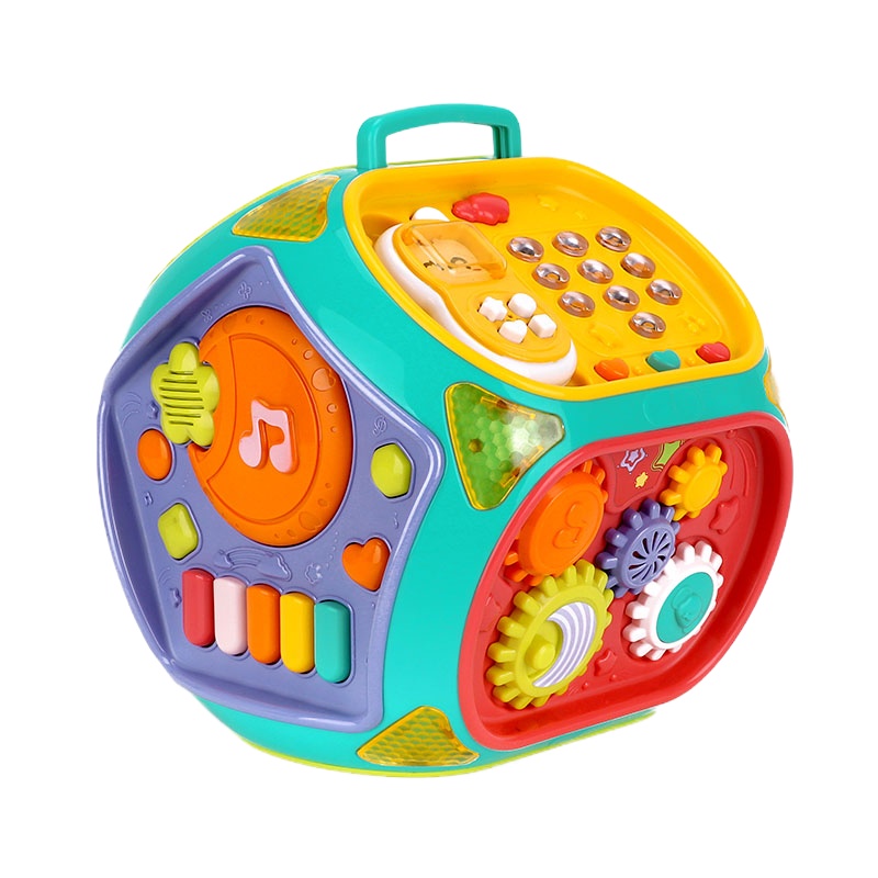 婴儿玩具拍拍鼓宝宝七面体手拍鼓0-1岁儿童2音乐早教3可充电6