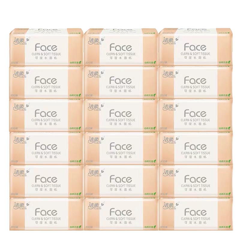 洁柔Face软抽110抽3层18包装