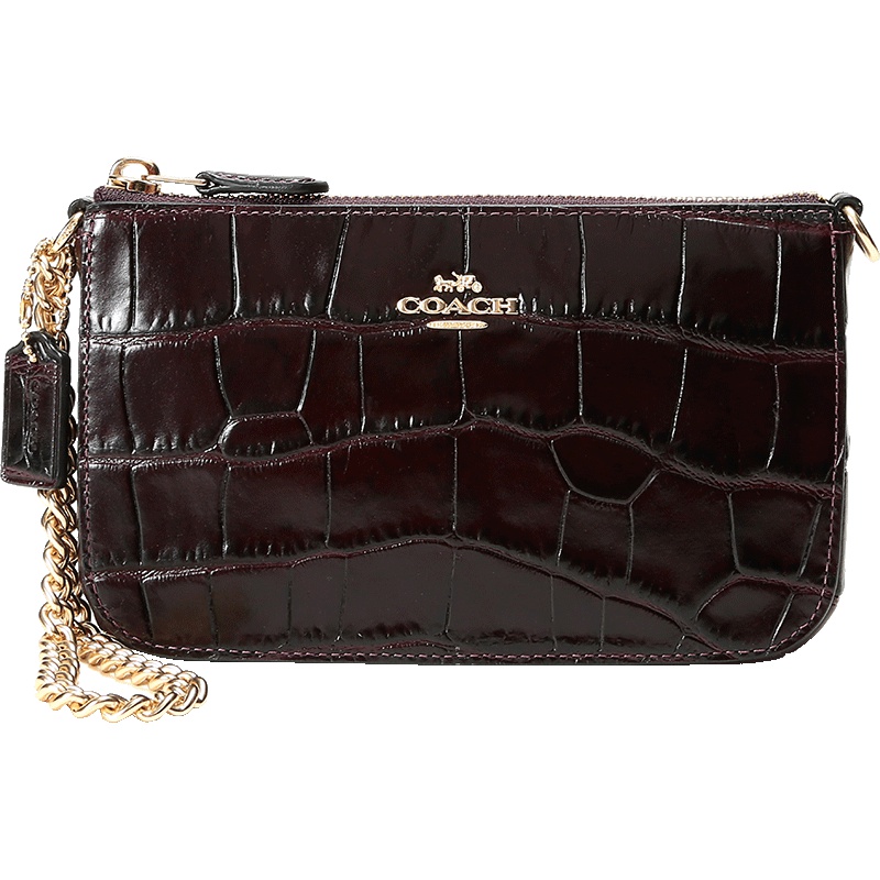 COACH 蔻驰 奢侈品 女士压纹皮革手拿包手提包 31860