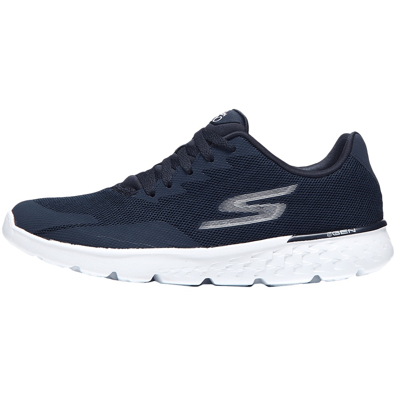 Skechers斯凯奇男跑步鞋GO RUN 400轻便运动鞋55299 55299/BKW黑色+白色