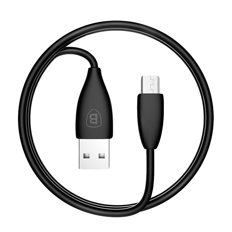 倍思(Baseus)安卓数据线 MICRO USB 2. 0快充 华为 三星 小米 OPPO 魅族电源线等 1m 黑色