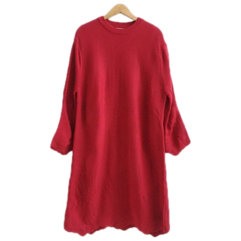 【福利款】拉夏贝尔UlifeStyle春季新款连衣裙女通勤纯色九分袖不规则短裙