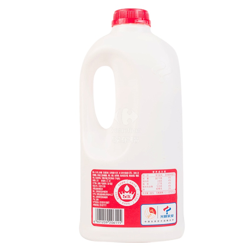 光明塑料桶装红枣风味酸奶1250g