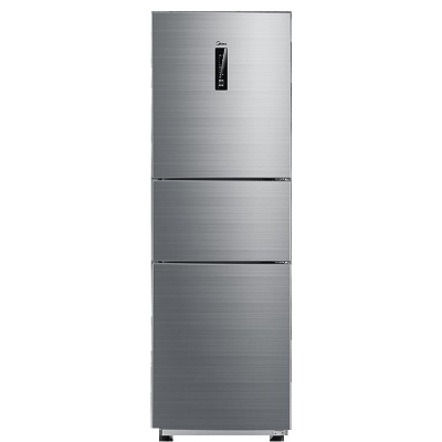 美的(Midea)BCD-230WTM爵士灰 铂金净味 风冷无霜 节能定频家用三门电冰箱