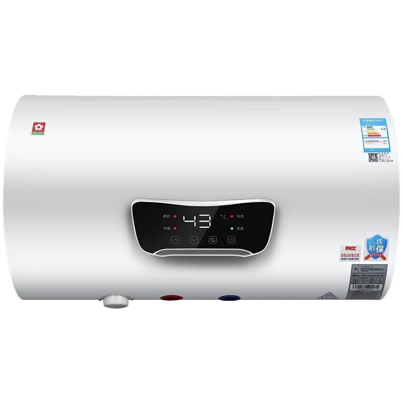 樱花(SAKURA)60L电热水器无线遥控家用3000W真速热智能定时无线预约洗浴节能LED触摸屏88E61701