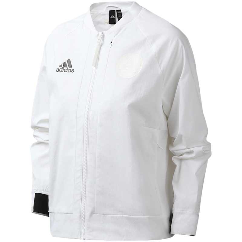 阿迪达斯女服外套夹克飞行领休闲运动服EH3904