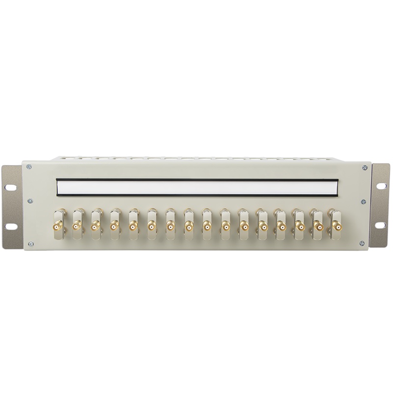 博扬 8系统DDF数字配线架19英寸西门子端子单元板2M两兆E1同轴电缆接头终端连接器含32个L9头BY-DDF-8-A