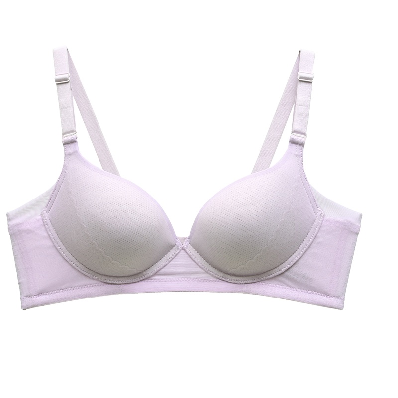 都市丽人纯色聚拢性感无痕无钢圈舒适直立棉女士文胸胸罩内衣2B8511