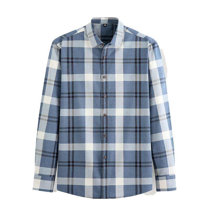 鸭鸭(yaya)时尚休闲舒适衬衫修身长袖春装衬衫DSB57M0560