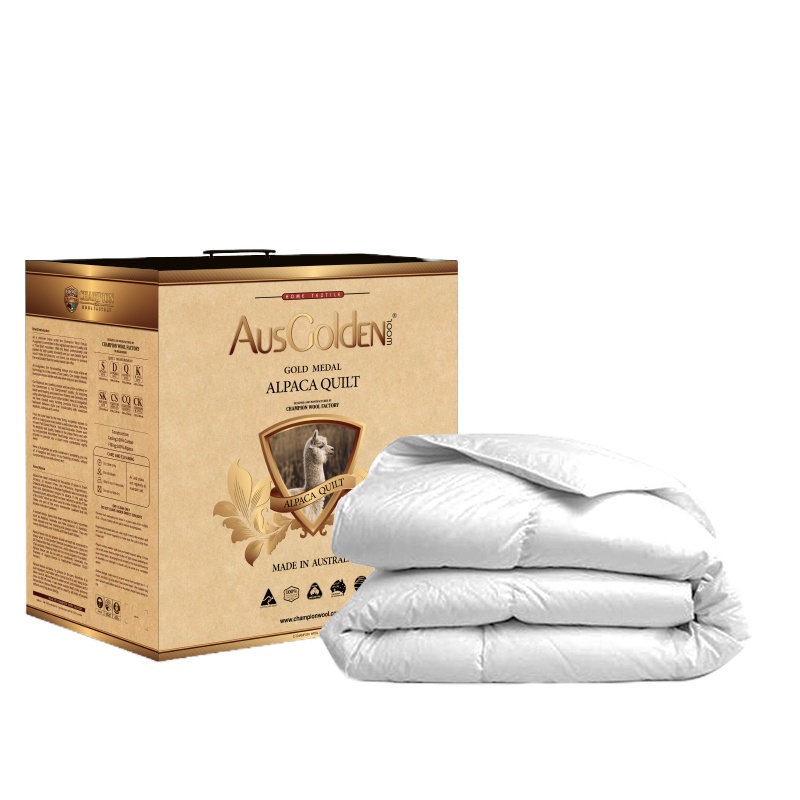 AusGoldEN澳洲制造金牌系列羊驼毛冬被加厚保暖双人透气恒温被芯