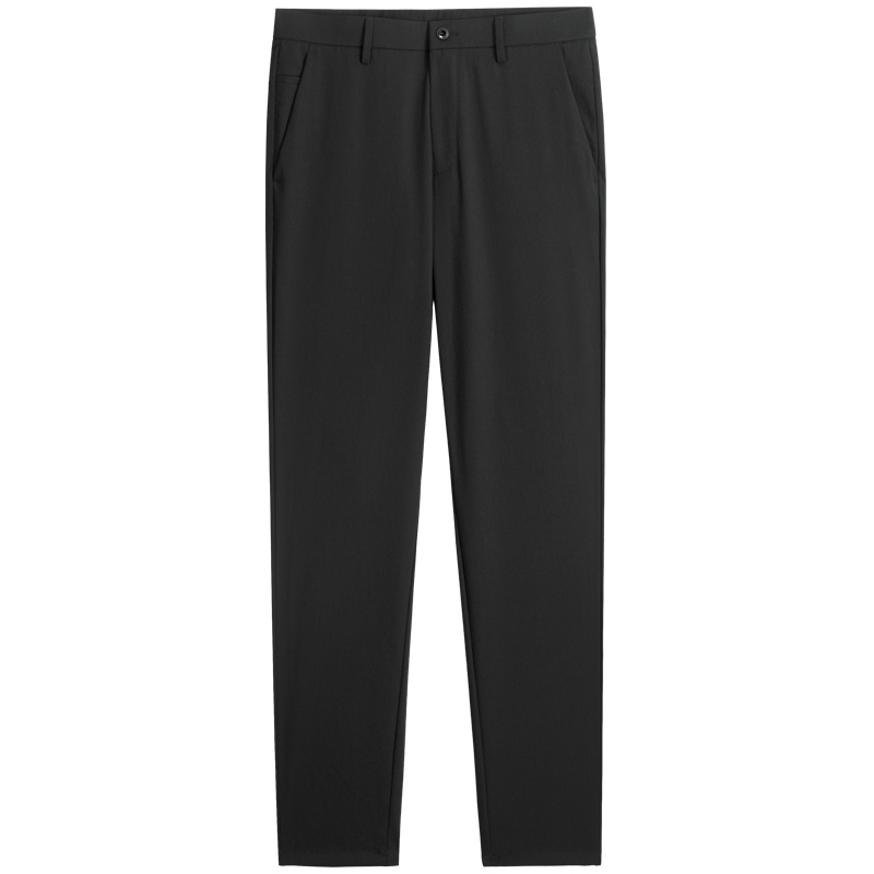 千纸鹤男装长裤子2020春季新款青年韩版修身弹力黑色休闲裤70350