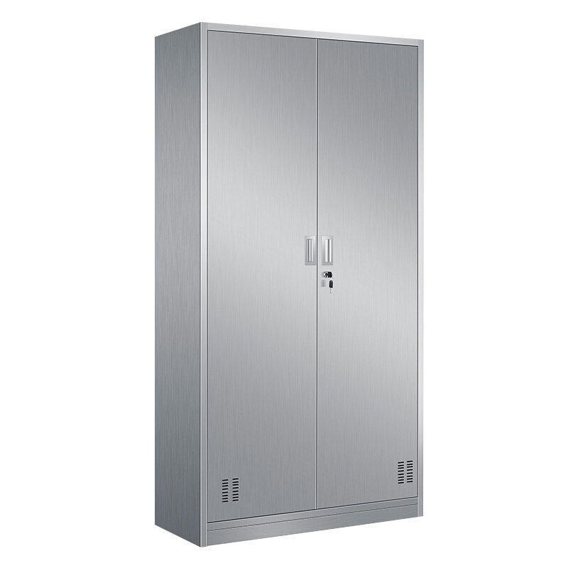 【一鹏】更衣柜201不锈钢二门员工储物文件柜器械柜鞋柜带锁办公存包柜