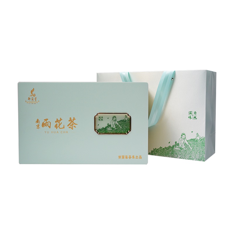 御蘭馨茗茶 正宗南京雨花茶高档竹盒礼盒装 特级明前珍稀绿茶100克*2共200克春茶