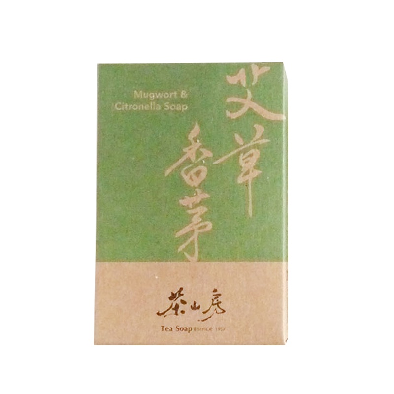 台湾茶山房艾草皂面部温和皂手工艾草香茅皂驱蚊除汗100g