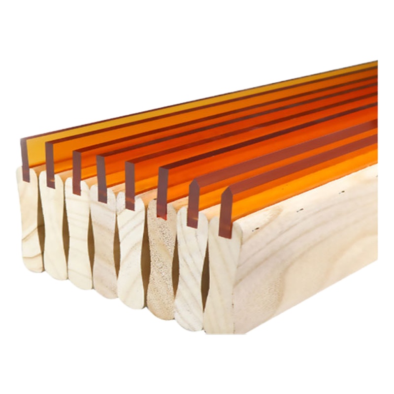 丝印橡胶刮刀/刮板 /丝网印刷工具 35*7平口65度偏软1米