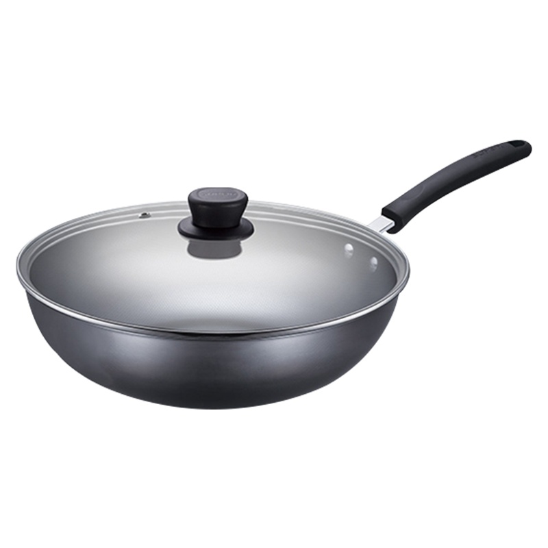 苏泊尔(SUPOR) 炒锅臻铁真不锈无涂层炒菜锅精铸铁锅平底炒勺 30cm FC30T12