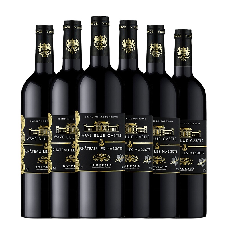 [6支装]法国进口红酒 波蓝堡皇室干红葡萄酒 法国进口红酒 750ml*6支 箱装