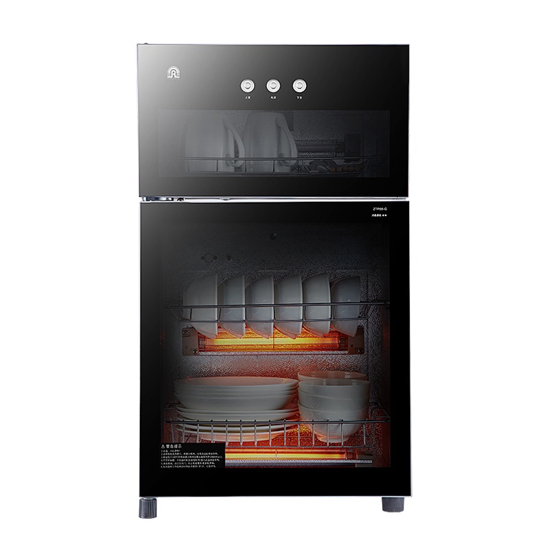 容声(RONGSHENG)立式消毒柜家用68L大容量臭氧远红外线高温二星级消毒不锈钢厨房餐具碗筷柜86-RQ109(A)