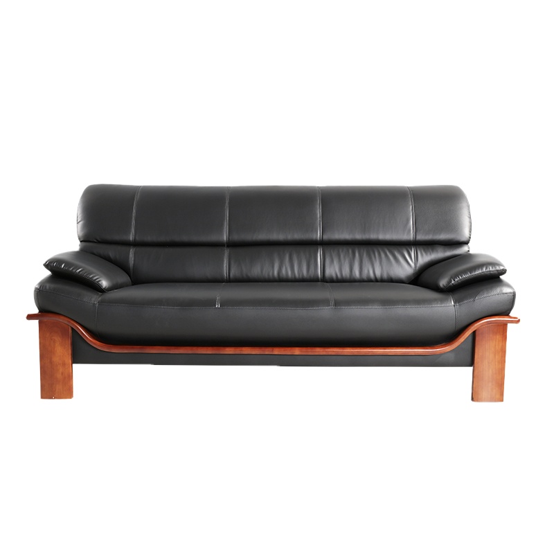 会客沙发S1P028单人位 (1150W*920D*950H)黑色牛皮