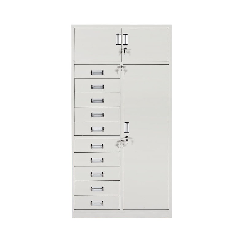 卡里鳄三门十斗柜铁柜钢制档案柜资料柜KLE—DQ418办公室书房文件办公柜