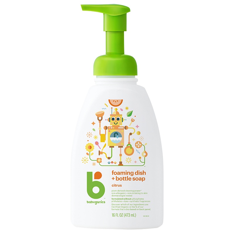 甘尼克宝贝(BabyGanics) 奶瓶餐具清洁剂柑橘味 473ml