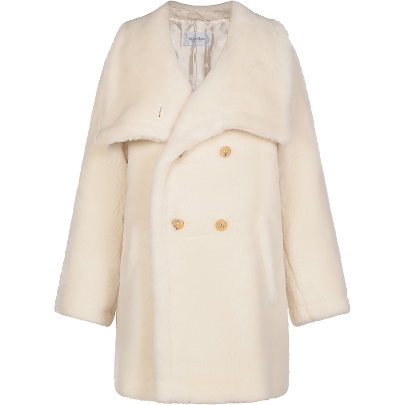 MAX MARA 麦丝玛拉 女士羊驼毛混纺大衣外套 TEDDY4