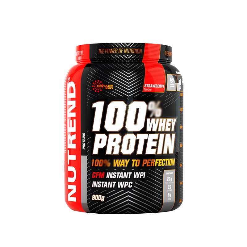 Nutrend诺特兰德乳清蛋白粉蛋白质粉健身男女蛋白营养增健肌粉2磅草莓味