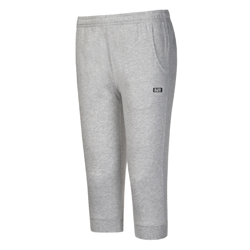 361度女装运动裤夏季新款针织七分裤 361透气健身跑步宽松短裤Y