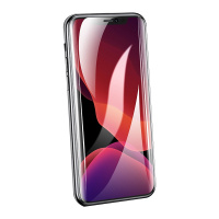 洛克 (ROCK)新苹果11 pro max软边蜂窝防尘曲面高清全屏膜