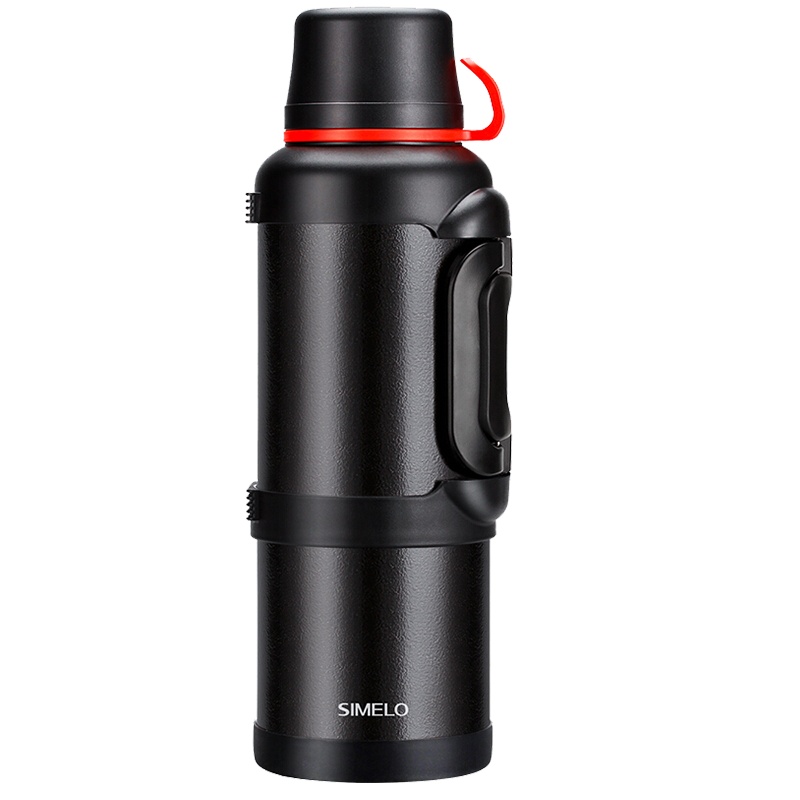 SIMELO印象京都系列户外大容量车载旅行壶4L(典雅黑)