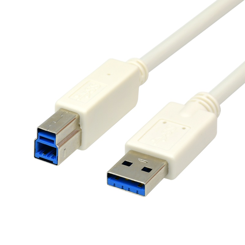 酷比客(L-CUBIC) LCCPUSB3AMBMWH-2M USB3.0打印机线数据连接线 白色2米