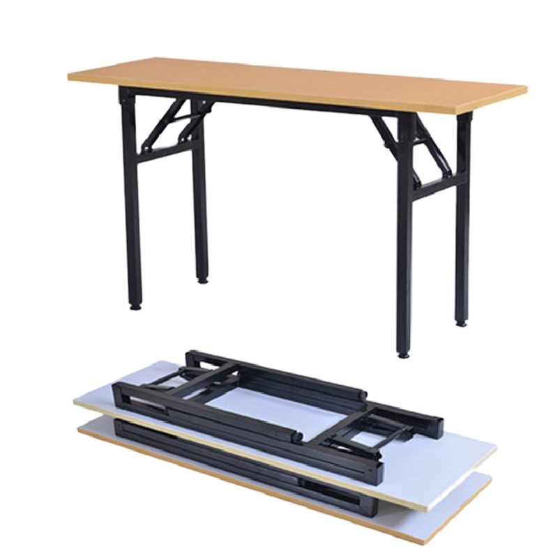 折叠桌培训桌长方形桌子会议长条桌双层120*60*75(送上门不安装)@