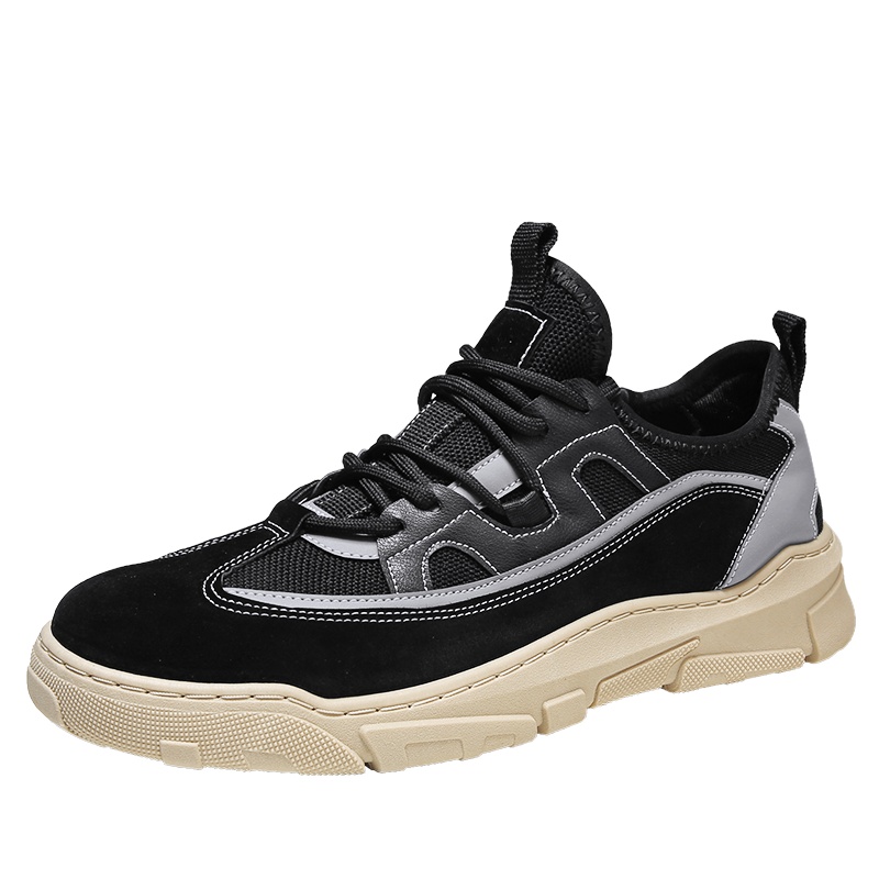 羊骑士2021春季男士男鞋马丁小皮鞋工装鞋低帮鞋潮鞋休闲鞋