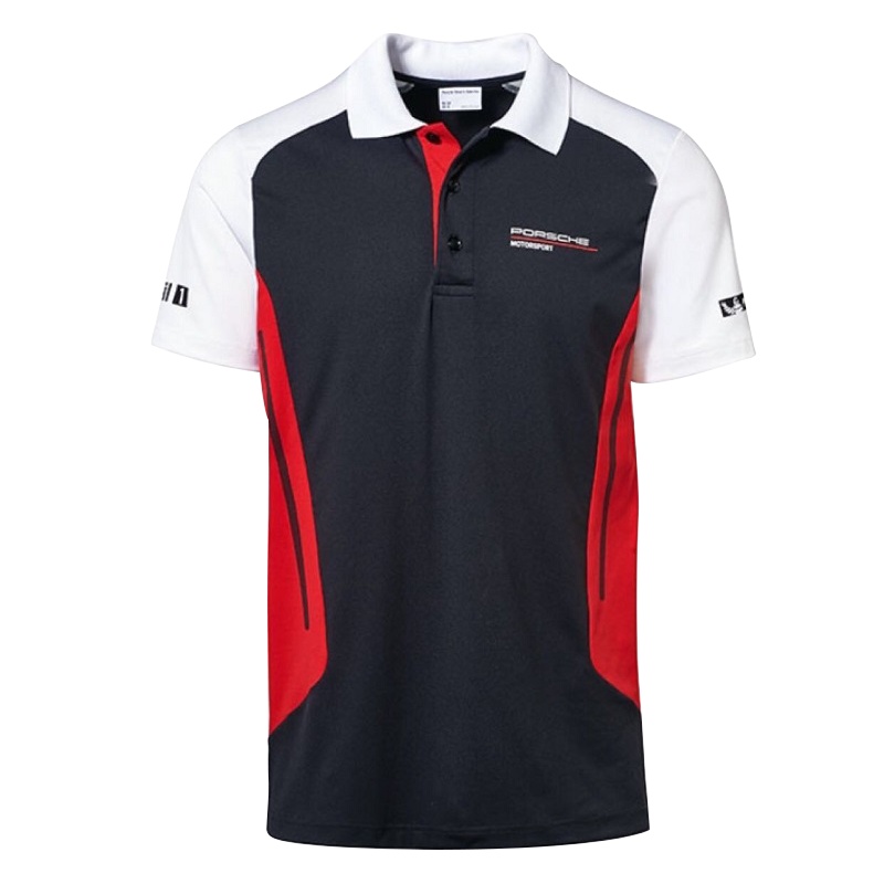 马球衬衫 赛车运动 男士 黑色 WAP80100M0J [CWFD]