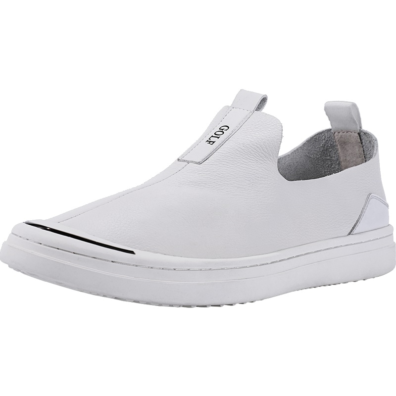 GOLF高尔夫男鞋懒人鞋男夏季新款板鞋潮头层牛皮青春潮流一脚蹬乐福鞋韩版潮流透气休闲鞋