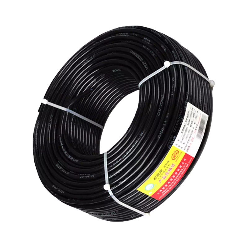 起帆(QIFAN) 电线电缆 RVV4*10² 国标四芯4芯多股铜丝 软护套线 电源线 黑色 100米