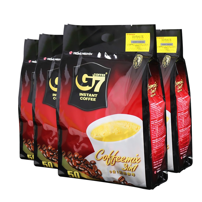 [拍下送1袋同款]官方授权越南原装进口中原G7 coffee原味三合一速溶咖啡800g*4袋装50袋装