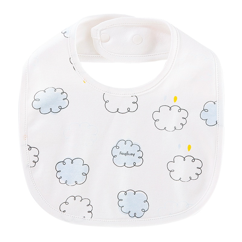 Aengbay 口水巾婴儿纯棉围嘴春秋新生儿吃饭兜小童口水围兜宝宝韩