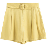 OSA欧莎2019新款夏阔腿短裤垂感高腰休闲裤女薄款显瘦百搭a字裤