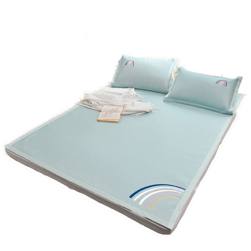 九氏(JOESH)空调凉席冰丝席子三件套1.8m床1.5米夏季折叠空调软席