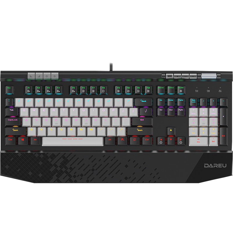 达尔优(dare-u)EK812升级版有线游戏机械键盘笔记本台式电脑通用LOL吃鸡绝地求生办公家用网吧104键黑色红轴