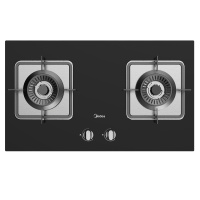 美的(Midea)JZY-Q62 一级能效4.5大火力燃气灶 台式嵌入式两用燃气炉具灶具钢化玻璃双灶台 液化气