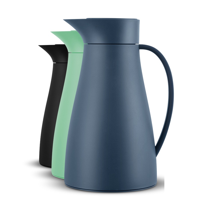 领致(LEASY)德国简约欧式纯色ins风家用便携办公室开水小茶瓶保温壶1000ml