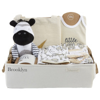 babyaspen亲近自然 野生动物园套装 纯棉九件套