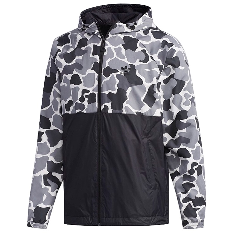 阿迪达斯(adidas)三叶草 男子双面迷彩运动夹克外套 DN8041