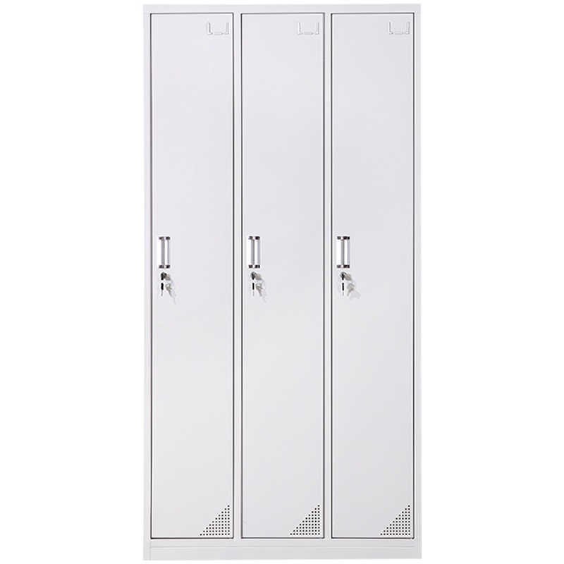 创世人 加厚三门更衣柜 员工更衣柜 铁皮储物柜 职员宿舍换衣柜 其他金属更衣柜多功能