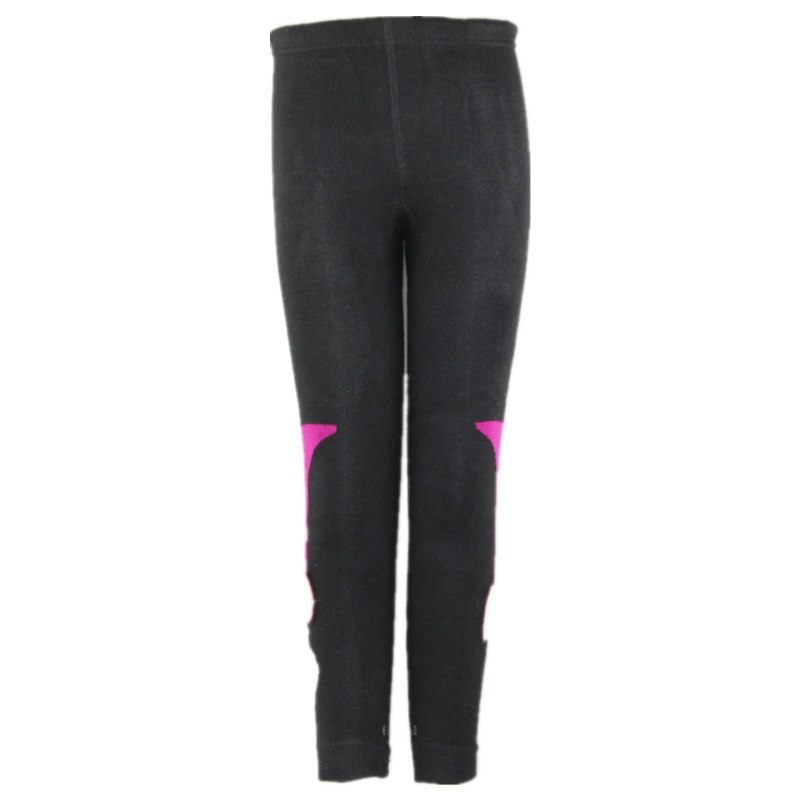 AITYAKU日本婴童服装幼儿宝宝加厚加绒打底裤66my女童针织卡通蝴蝶章仔棉裤中小童显瘦紧身裤百搭潮款