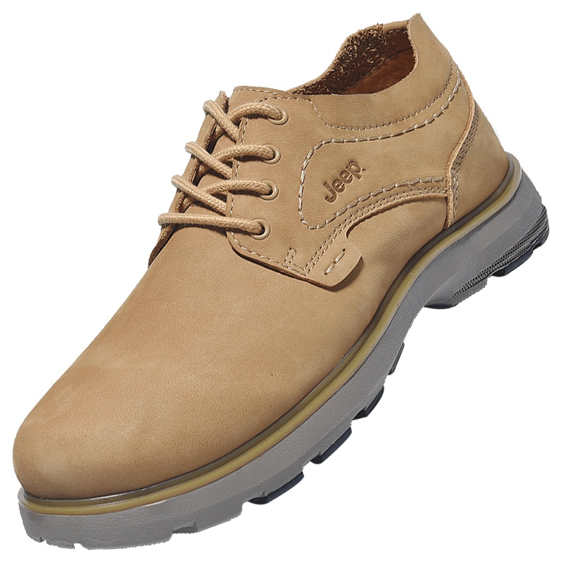 Jeep吉普男鞋透气百搭休闲大头低帮工装鞋